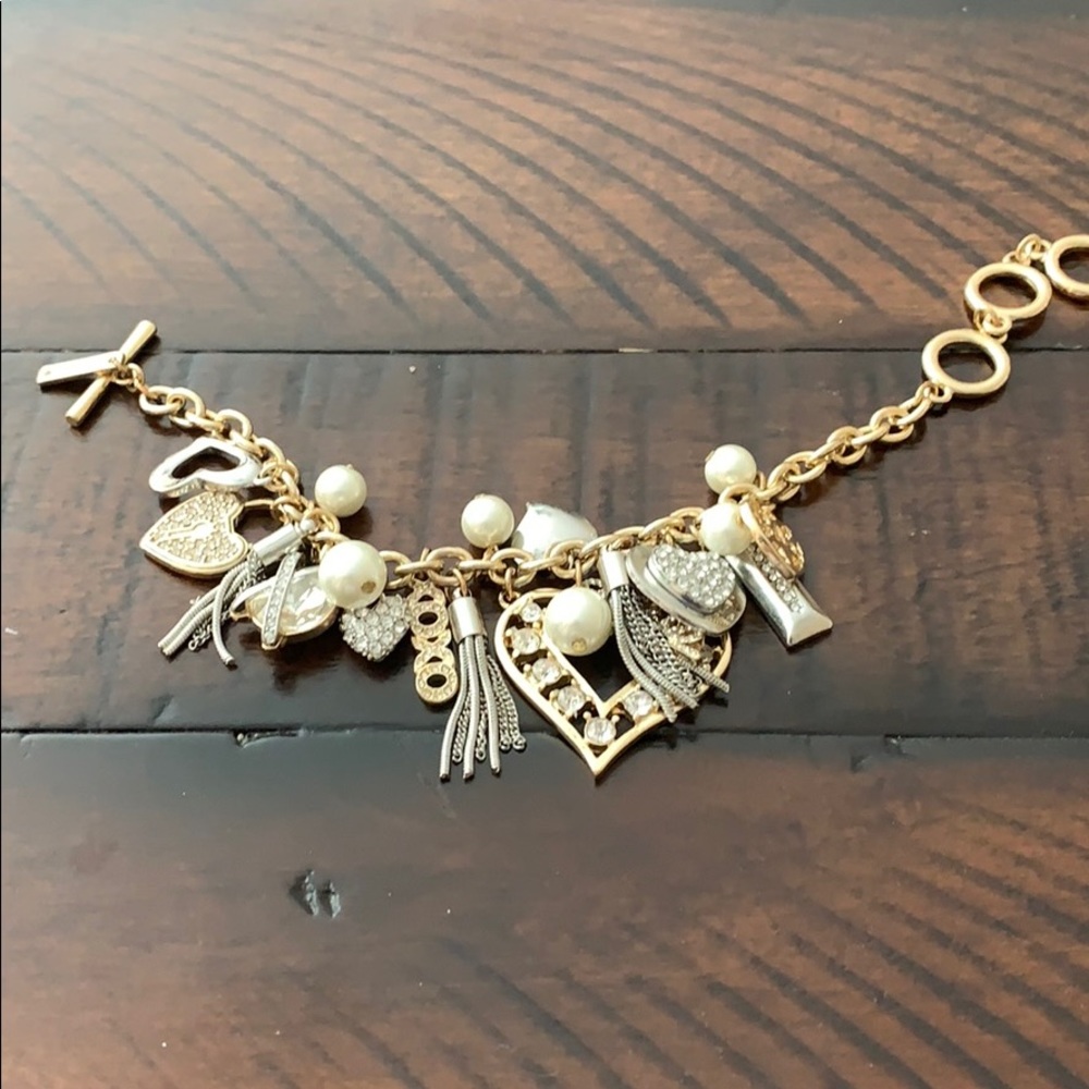 WHBM Gold & Silver Charm Bracelet
